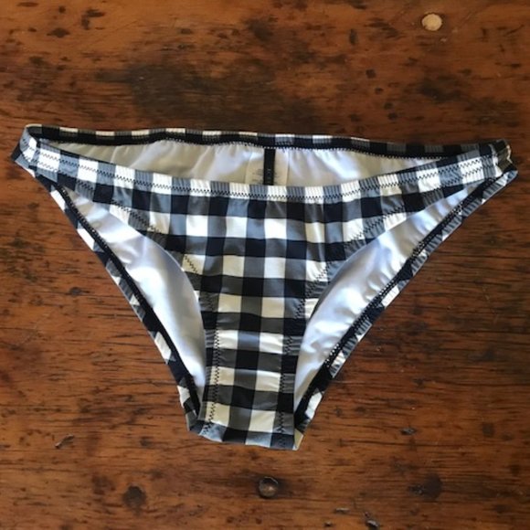 J. CREW Demi Underwire & Lowrider bottom in Oversized Matte Gingham - Picture 3 of 9